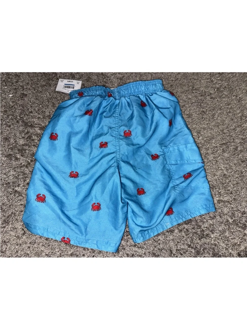 NWT 5T Ocean pacific Blue With Red Crabs  Boys Swim Trunks